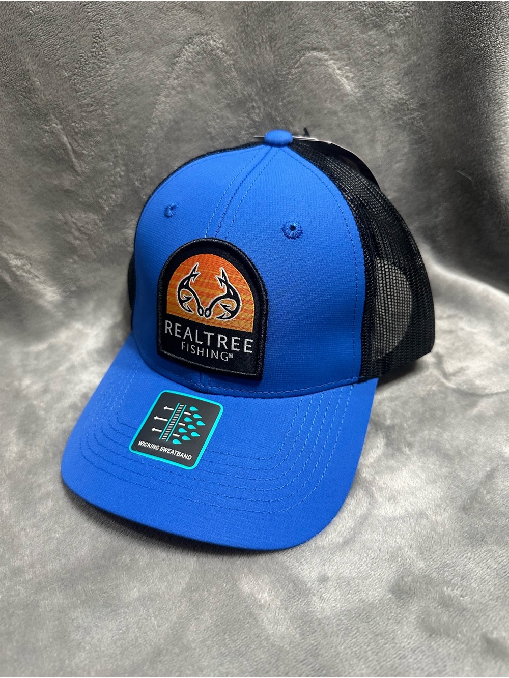 Realtree Blue and Black Mesh Back Trucker Cap